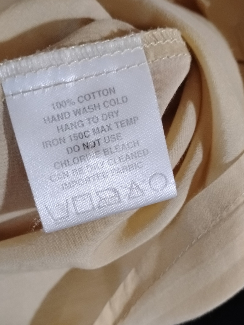 Farinaz Taghavi Italian Cotton Cream Button-Front Stylish Timeless Top - Picture 7 of 9